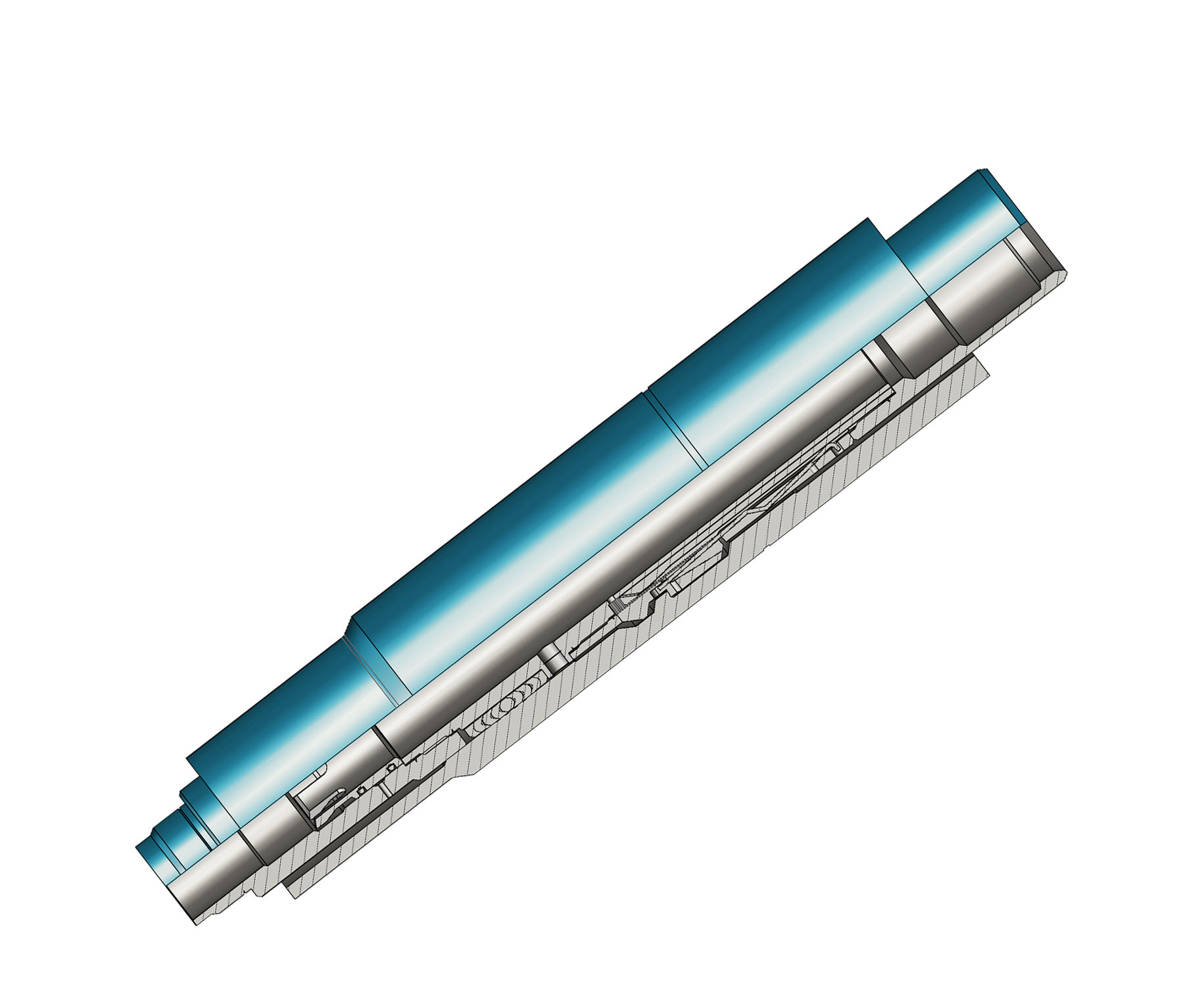 坐落短节与锁定心轴